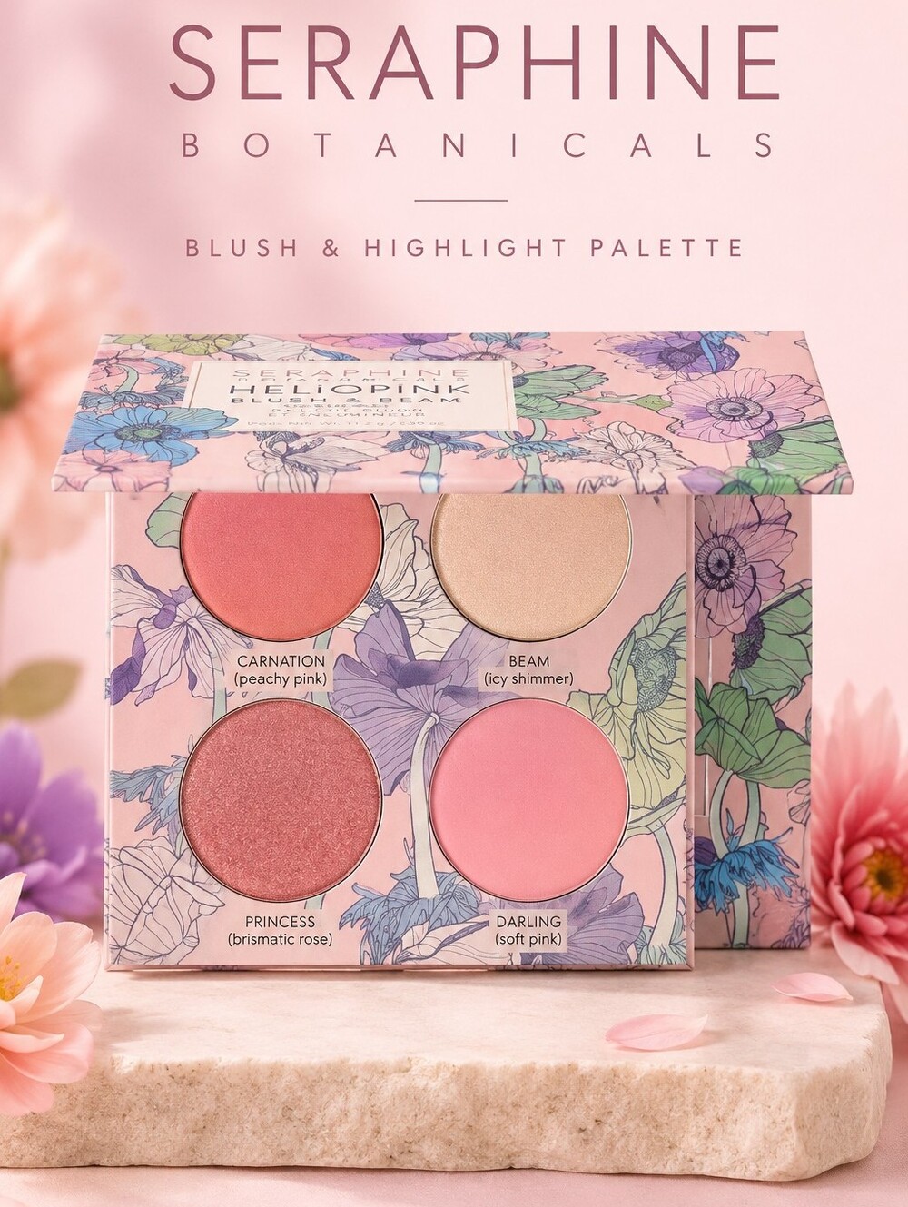 Seraphine Botanicals / Blush and  Highlight Palette